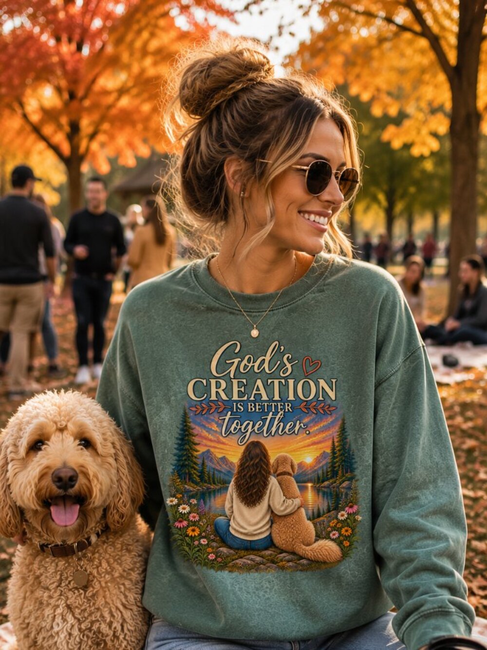 Christian Faith Sweatshirt | God’s Creation Is Better Together | Comfort Colors